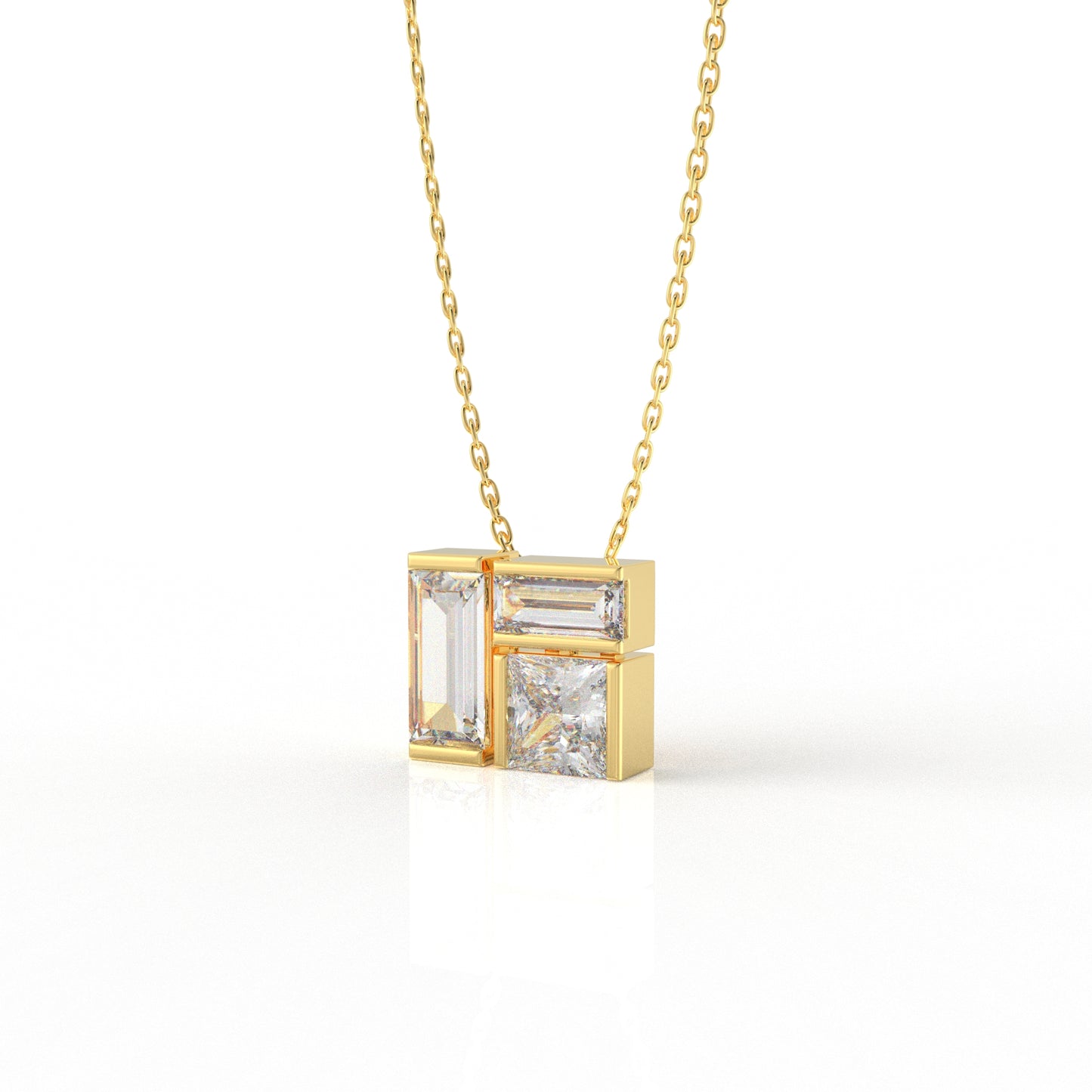 Ella Pendant Necklace- 3.02 Carat Moissanite diamond