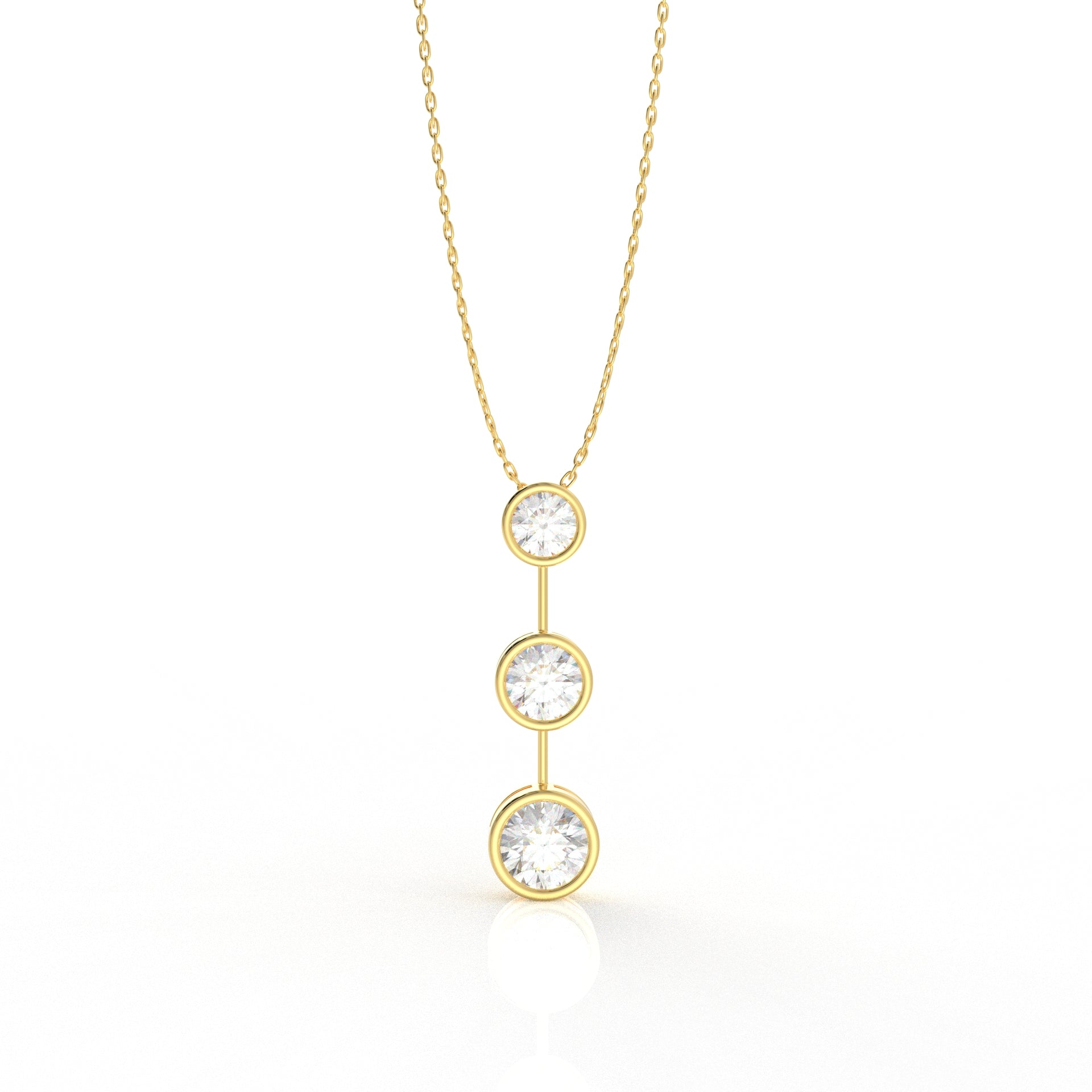 Cora Pendant 3.38 Carat Moissanite diamond