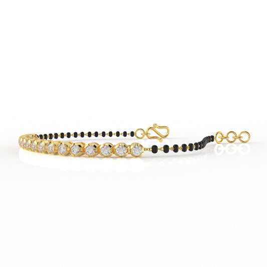 The Riveria Moissanite  Mangalsutra Bracelets