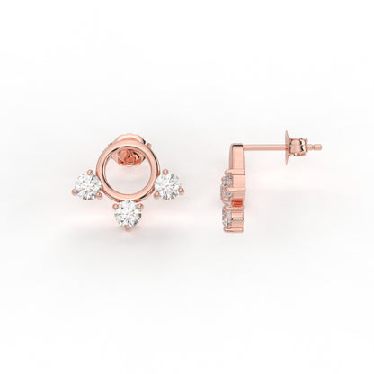 Moissanite Diamond Earring studs