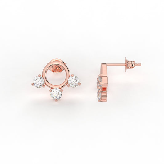 Moissanite Diamond Earring studs