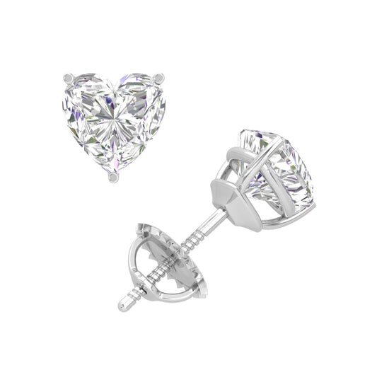 Kids diamond moissanite earring