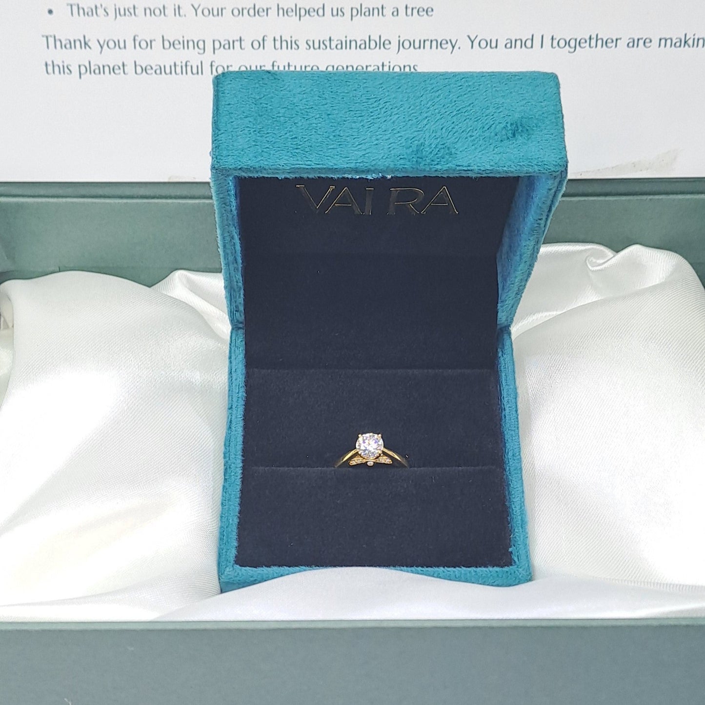 The Minimalist Ring- Moissanite Diamond by Vai Ra
