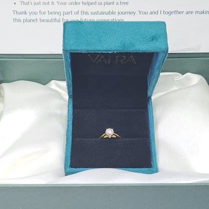 The Minimalist Ring- Moissanite Diamond by Vai Ra