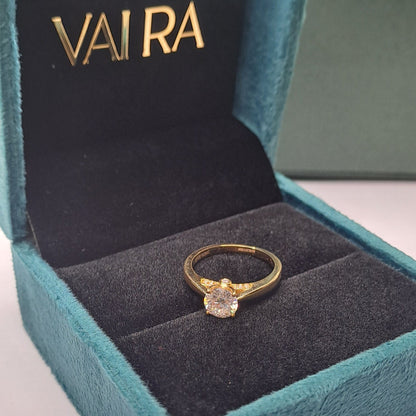 The Minimalist Ring- Moissanite Diamond by Vai Ra