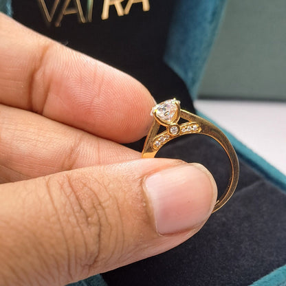 The Minimalist Ring- Moissanite Diamond by Vai Ra