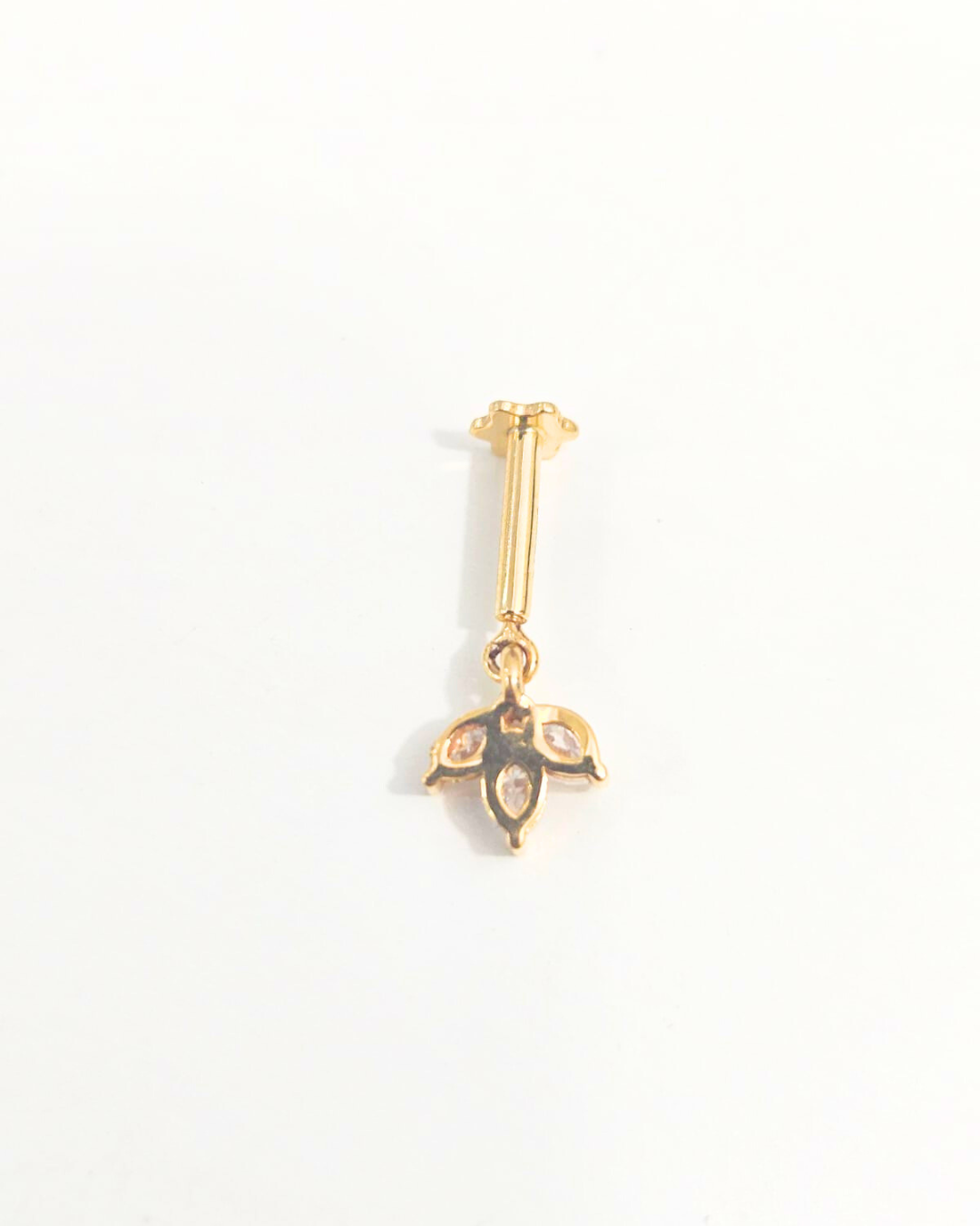 Three Petal Dangler - Helix Bugadi Piercing Earring