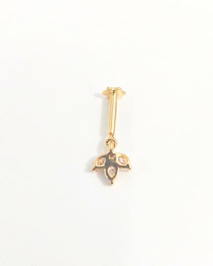 Three Petal Dangler - Helix Bugadi Piercing Earring