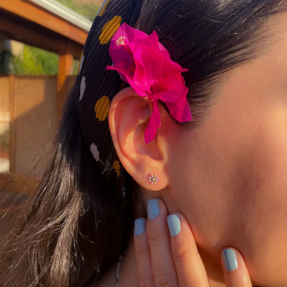 Dandelion Piercing Earrings and nosepin