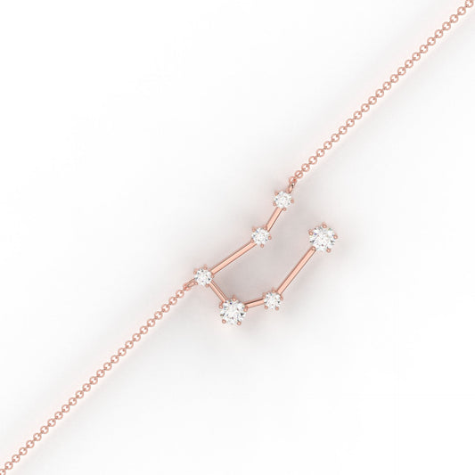Gemini Constellation Bracelet- Lab Diamond and Moissanite diamond
