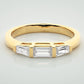 Three Baguette Ring - 0.48 CT