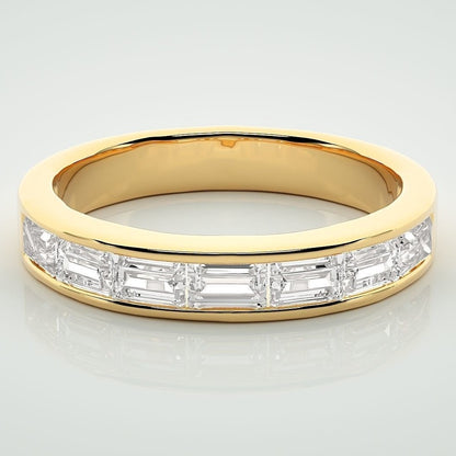 Baguette Moissanite Diamond Ring