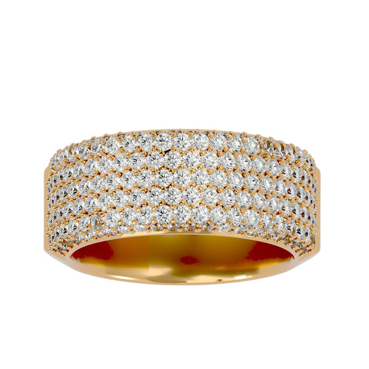 Moissanite Diamond Ring made in gold