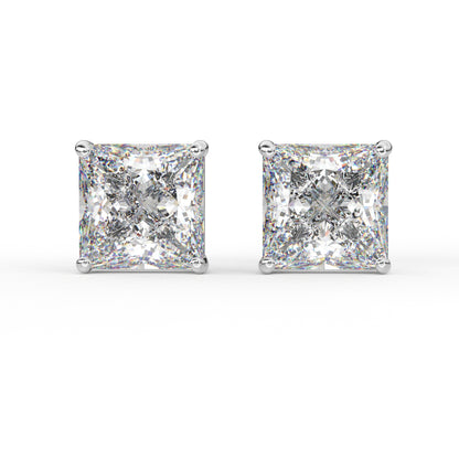 11.36 CT Princess ear rings