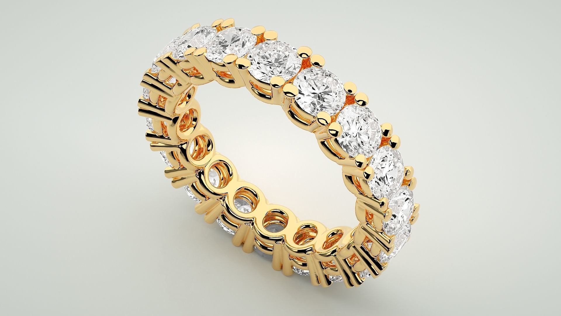 Moissanite Diamond eternity Ring