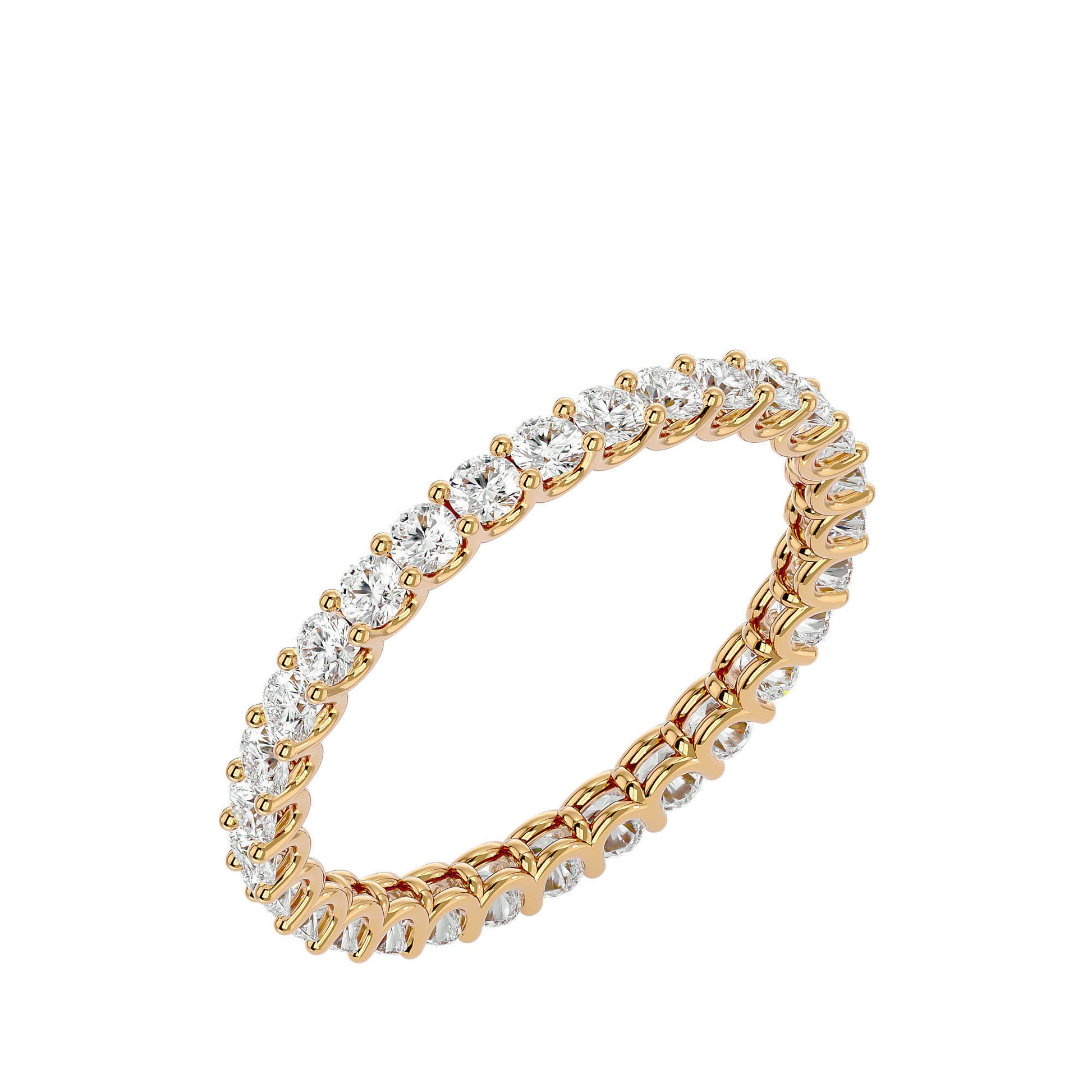 Moissanite Diamond Eternity Band Ring