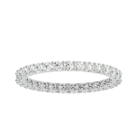 Moissanite Diamond Eternity Band Ring