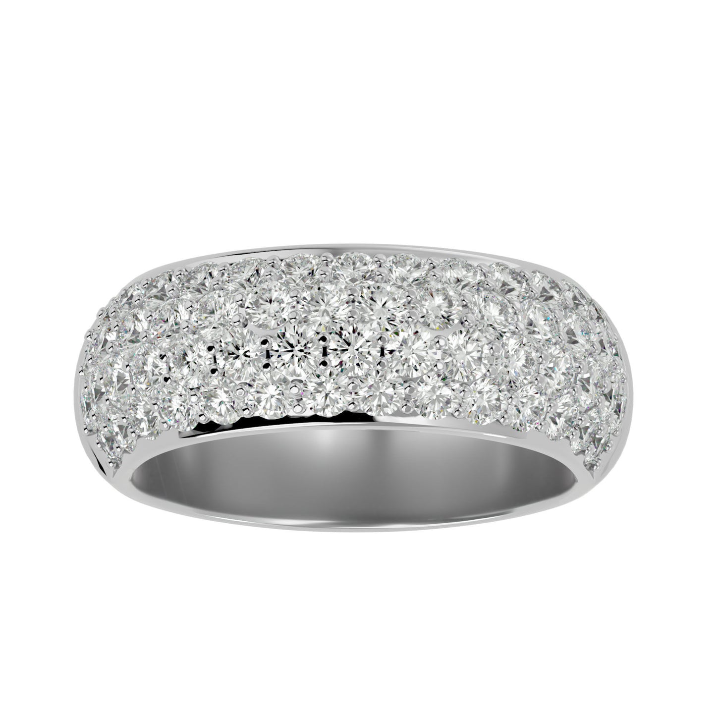 Moissanite Diamond Band