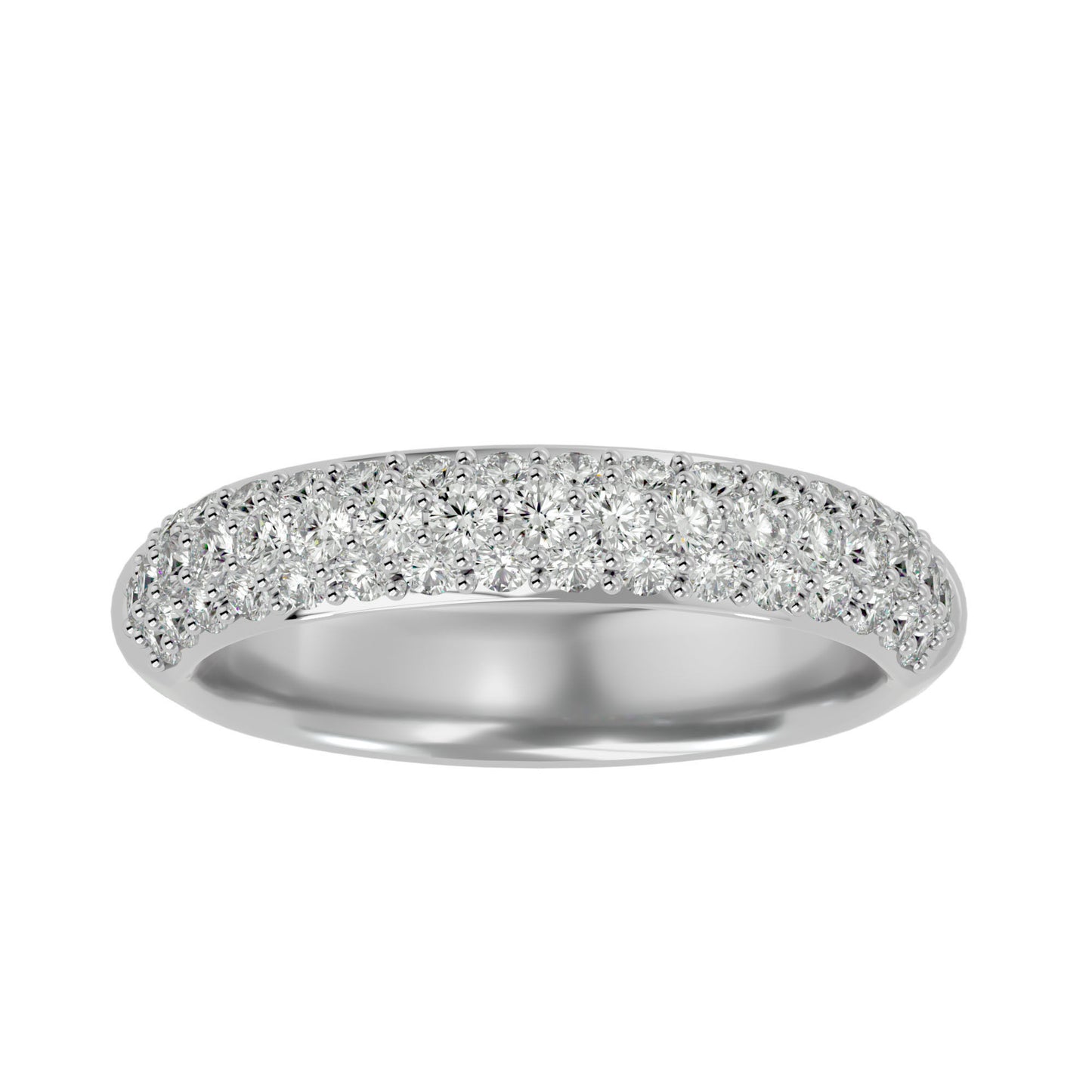 Moissanite Diamond Band