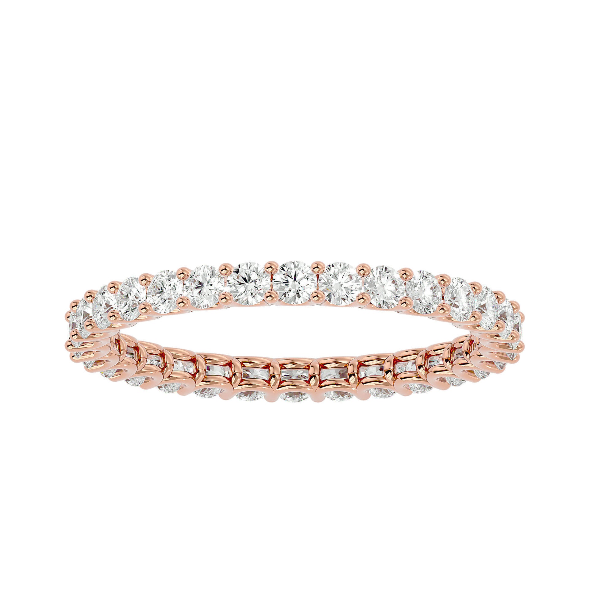 Moissanite Diamond Eternity Band Ring