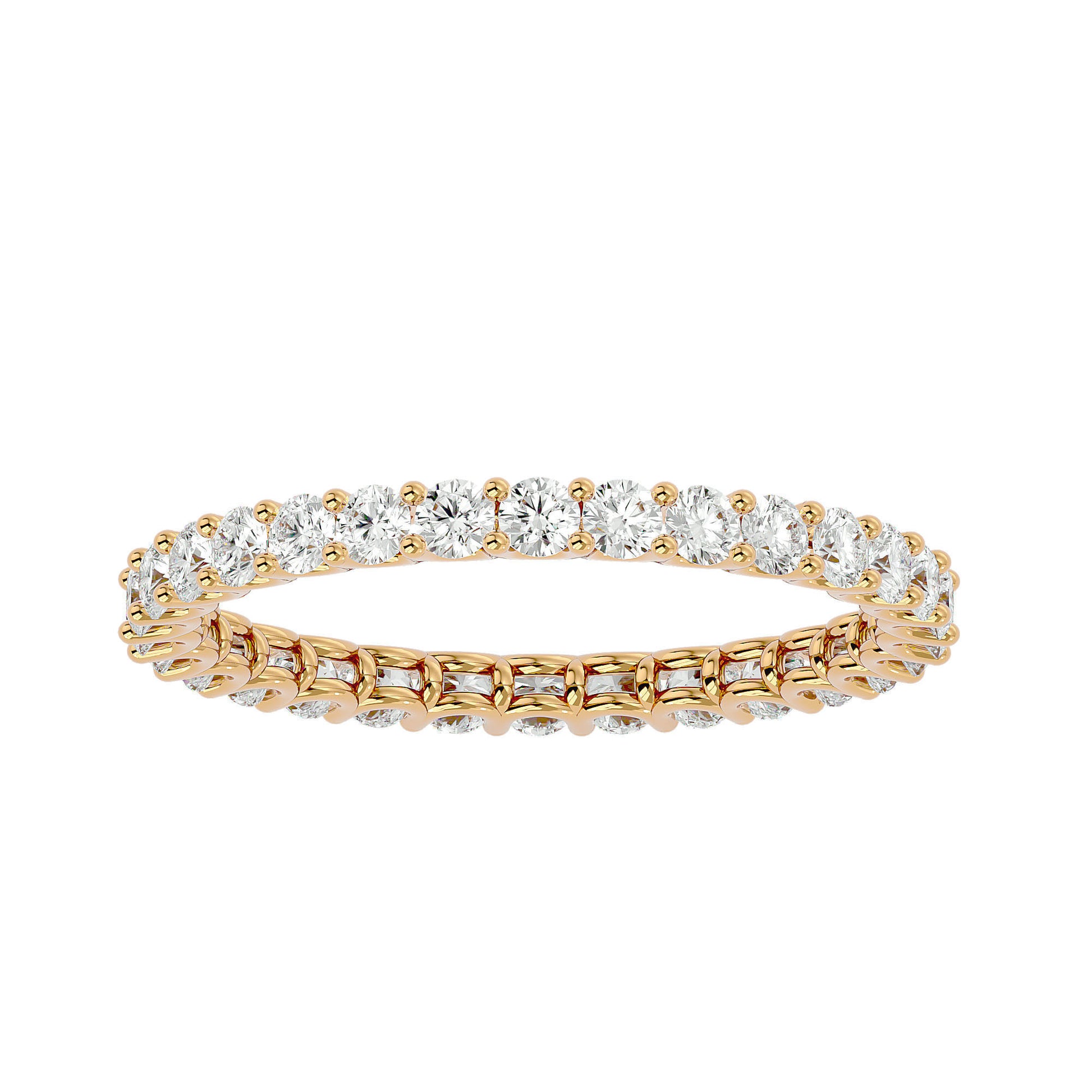 Moissanite Diamond Eternity Band Ring