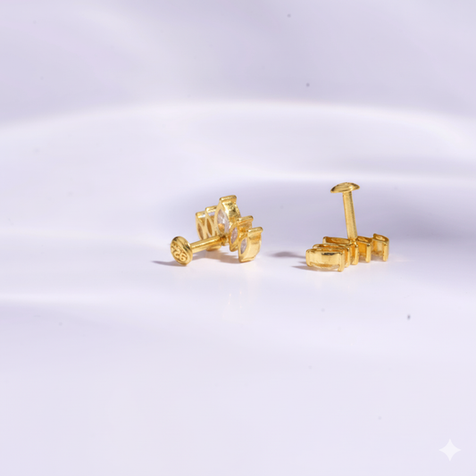 Lotus Piercing Earrings