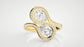 Toi Et Moi Pear Solitaire Ring (1.61 CT)