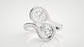 Toi Et Moi Pear Solitaire Ring (1.61 CT)