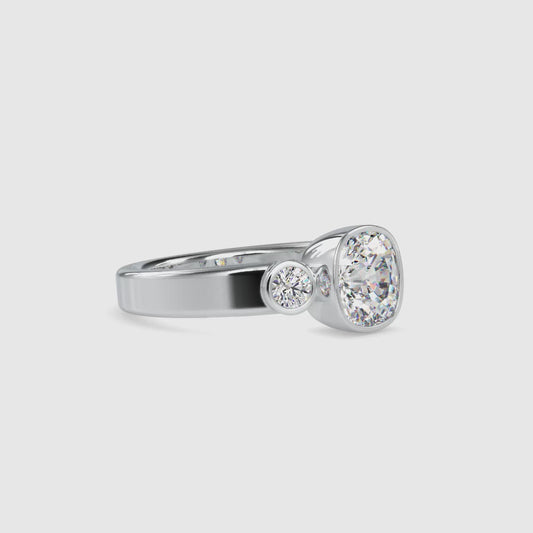 The Nona Threestone Ring (1 to 2 cts)