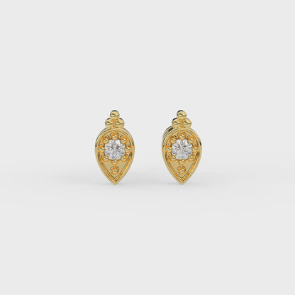 Shankh Piercing Earrings and Nose Pin
