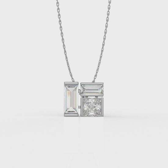 Ella Pendant Necklace- 3.02 Carat Moissanite diamond