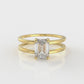Elea Emerald Cut Moissanite Ring - 1.02 Ct - EMRS20230401