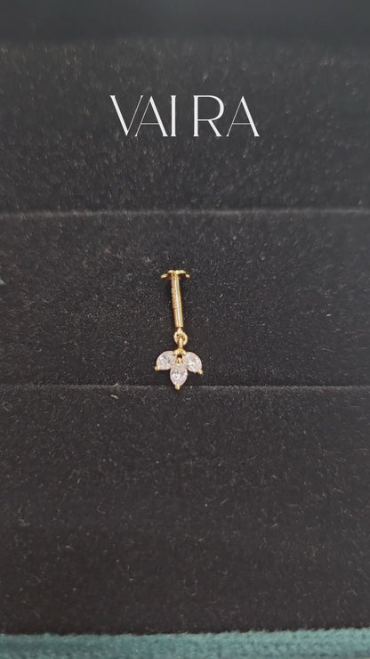 Three Petal Dangler - Helix Bugadi Piercing Earring