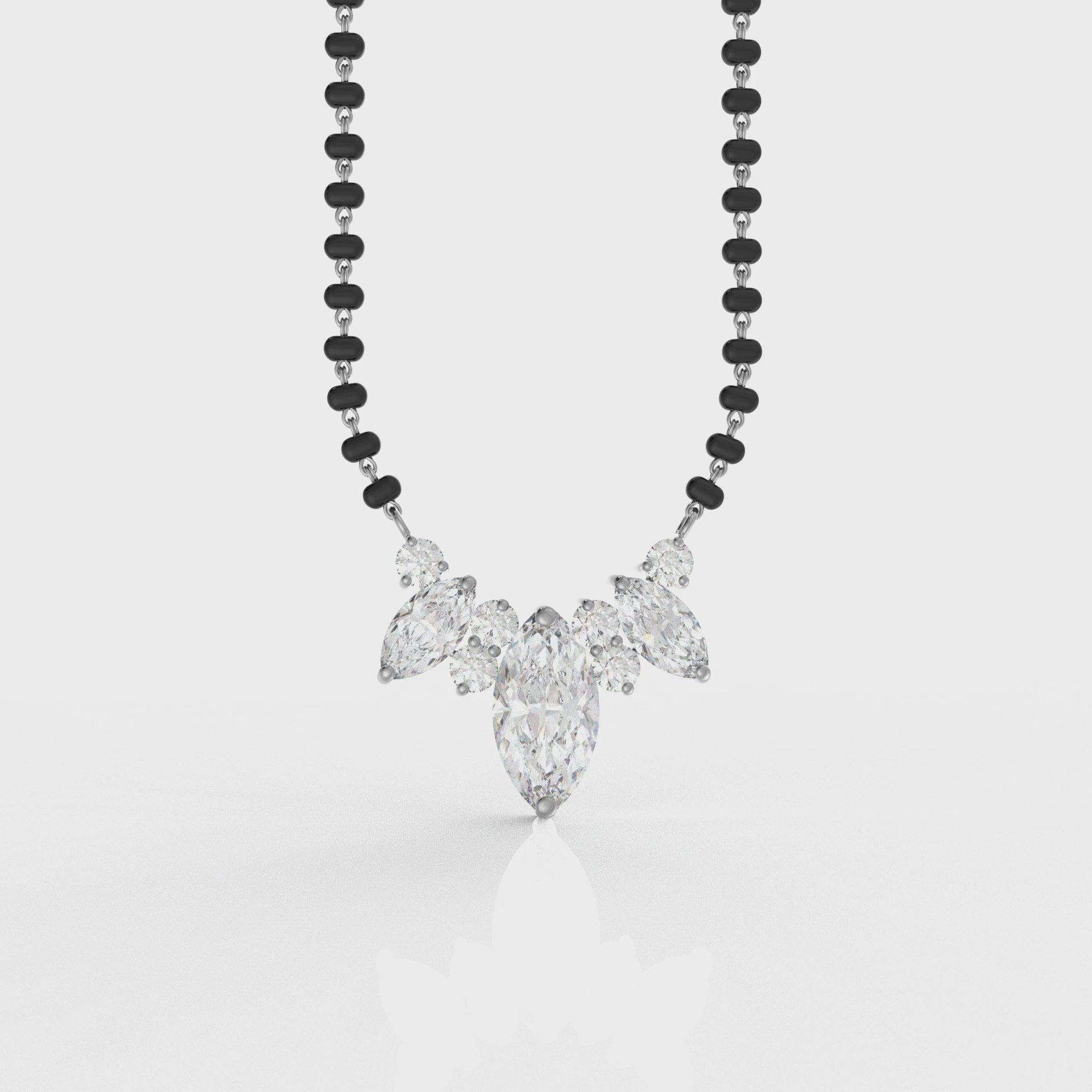 Sowbhagya Mangalsutra Pendant - 2 carat Moisannaite Diamond
