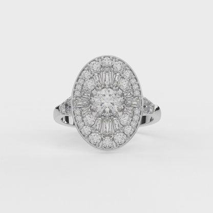 Jiyana Oval Mosaic Ring (1.20 CT)