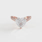 2.69 Ct Moissanite heart Diamond Ring