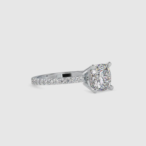 Anuga Cushion Lab Diamond Solitaire Ring — Vai Ra