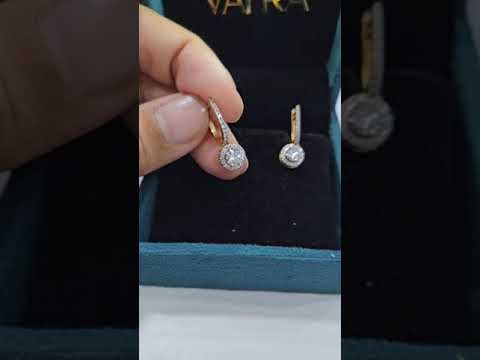 Saanvi Customized ear rings in lab diamond and moissanite by Vai Ra