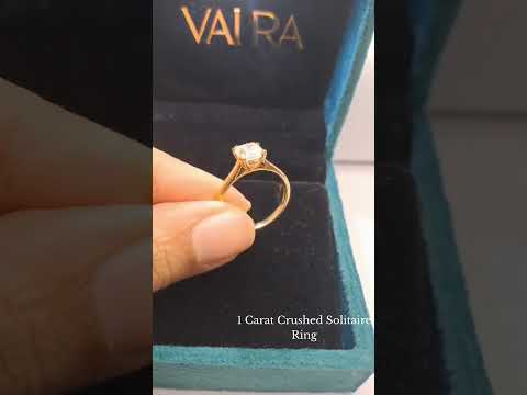 Nihara Ice Crushed 1 Carat Moissanite and Lab grown Diamond by Vai Ra