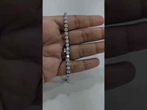 Round Tennis Bracelet Moissanite by Vai Ra