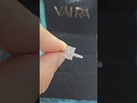 Radiant Cut Solitaire Ring in Platinum 1.5 CT