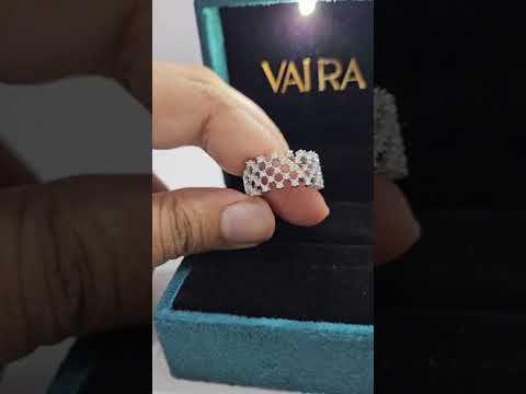 Neta Mesh Knit Ring 0.82 CT in Lab Diamond and Moissnaite