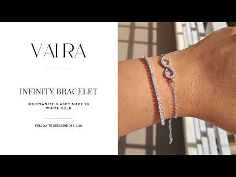 Dainty moissanite bracelet