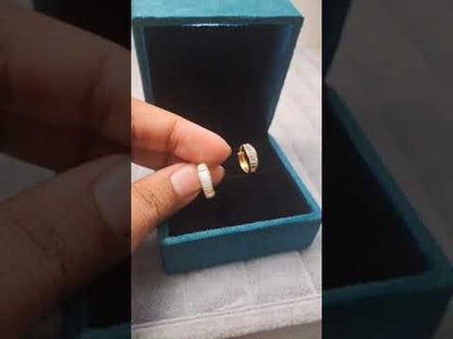 Ida Hoops in Moissanite and Lab Diamond by Vai Ra
