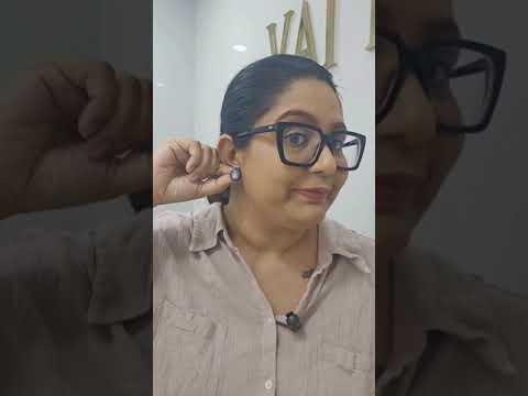 Meenakari Gunita Studs in Moissanite by Vai Ra