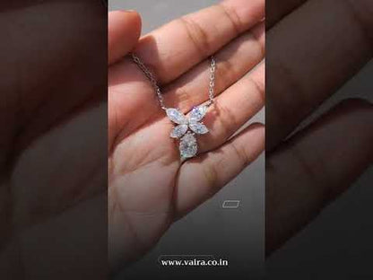 Ageha 5 CT Butterfly Pendant by Vai Ra in Moissanite or Lab Diamond