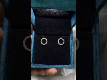 Suha Earrings in Moissanite and Lab Diamond by Vai Ra
