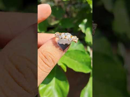 Amara Half Eternity Band 1.43 CT in Moissanite and Lab Diamond