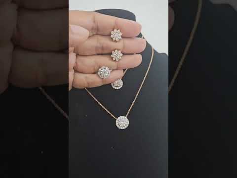 Leena Halo Ring in Gold and Platinum, Lab diamond and Moissanite by Vai Ra