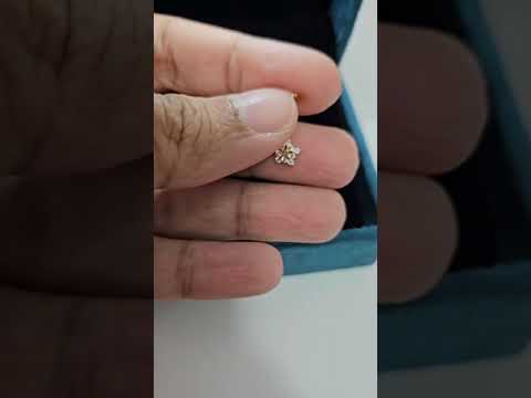 Snowflake Diamond and Moissanite Bugadi - Helix Piercing Earring by Vai Ra
